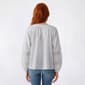 Juniors Wallflower Long Sleeve Elodie Gauze Lace Trim Peasant Top - image 3