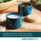 Rachael Ray 2pc. Ceramic Stacking Spice Box Set w/Lid-Teal Blue - image 3