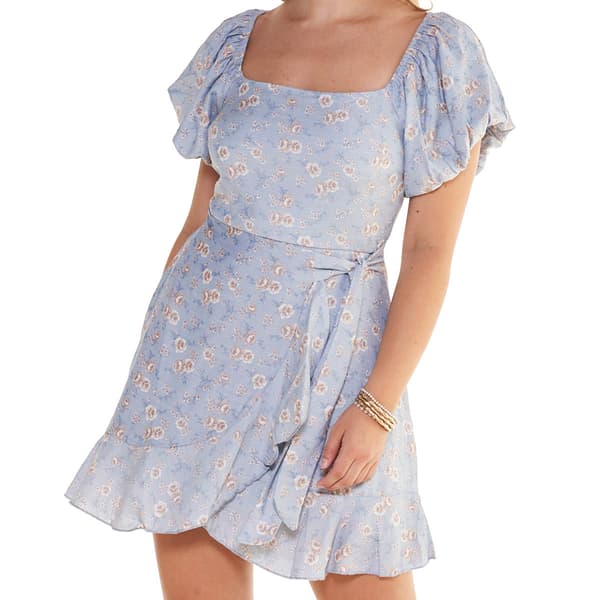 Juniors Trixxi Anise A-Line Wrap Dress