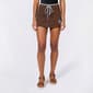 Juniors No Comment Contrast Applique Mini Skort - Fondue - image 1