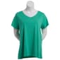 Juniors Plus Aveto Short Sleeve V-Neck Basic Tee - image 12