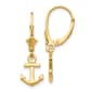 Gold Classics(tm) 14kt. Gold Mini Anchor Dangle Earrings - image 1