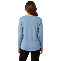 Womens René Rofé® Rhinestone Buttons Henley Pajama Tee