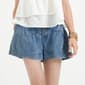 Womens MNK High Waist Button Front Denim Shorts - image 4