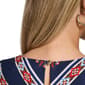 Womens Halston Sleeveless Geometric Scarf Blouse - image 5