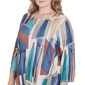 Plus Size Alfred Dunner Summer Solstice Stained Glass Blouse - image 5