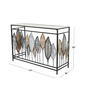 9th & Pike® Black Metal Contemporary Console Table - image 5