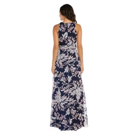 Womens R&M Richards Sleeveless Floral High Low Dress