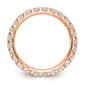 Pure Fire 14kt. Rose Gold Lab Grown Diamond Eternity Wedding Band - image 3