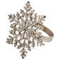 Silver Snowflake Napkin Ring - image 1