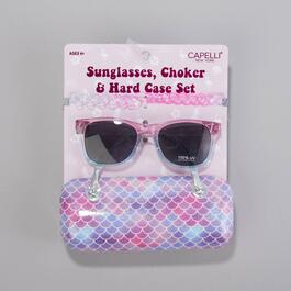 Girls Capelli&#40;R&#41; New York 3pc. Ombre Sunglasses & Scales Case