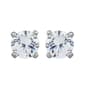 Sterling Silver Cubic Zirconia Stud Earrings - image 1