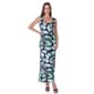 Womens 24/7 Comfort Apparel Butterfly Empire Waist Maxi Dress - image 1