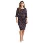 Petite Connected Apparel Elbow Sleeve Dot Side Ruched Dress - image 1