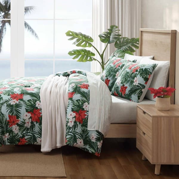 Tommy Bahama Festive Palms 3pc. Reversible Comforter Set