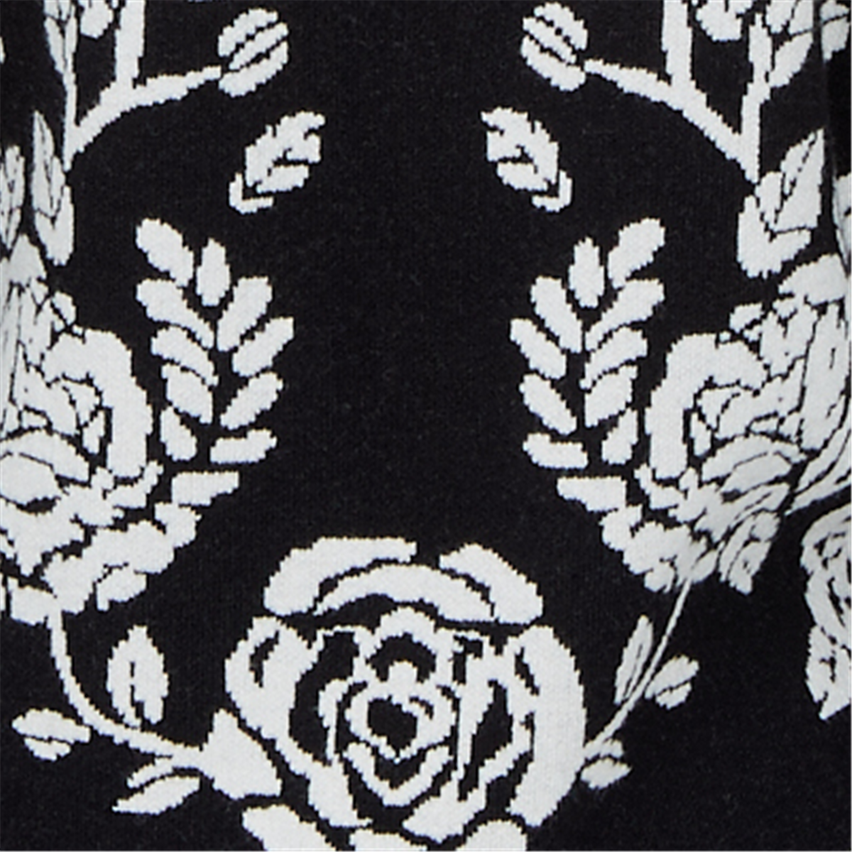 Womens Ruby Rd. Mysterious Romance Floral Jacquard Sweater