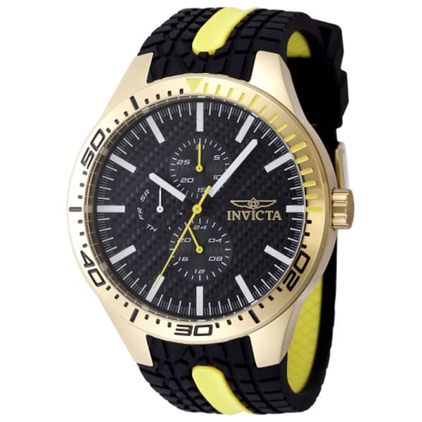 Mens Invicta Racing Gold/Black Dial Quartz Watch - 48873 - image 