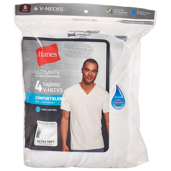 Mens Hanes&#40;R&#41; Comfort V-Neck T-Shirt - image 