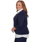 Plus Size Alfred Dunner Saratoga Springs Two In One Stud Sweater - image 4