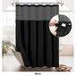 Awesome Home Cotton Blend Waffle Snap-In Liner Shower Curtain - image 9