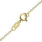 Ellen Tracy Brass Yellow Plated Crystal Santa Pendant Necklace - image 3
