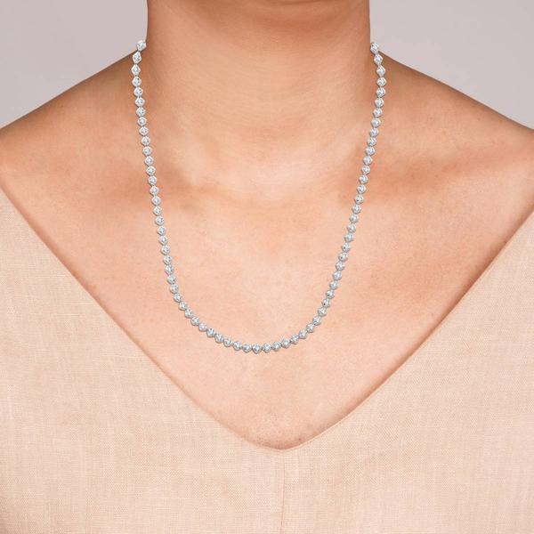 Nova Star® 2ctw. Lab Grown Diamond Sterling Silver Long Necklace