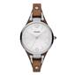 Womens Fossil Silver-Tone Georgia Boyfriend Watch - ES3060 - image 1