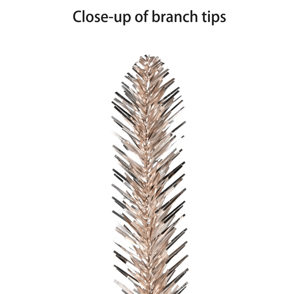 Puleo International PreLit Alpine Rose Gold Pencil Christmas Tree