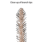 Puleo International PreLit Alpine Rose Gold Pencil Christmas Tree - image 7