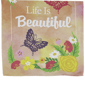 Northlight Life is Beautiful Pink Floral Outdoor House Flag - image 4