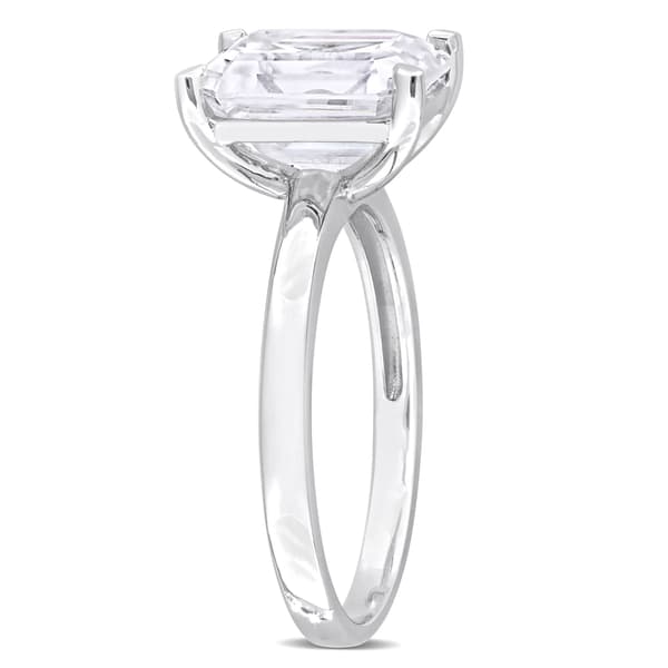 Sterling Silver 3 1/2ctw. White Moissanite Solitaire Ring