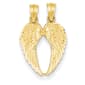 Gold Classics&#40;tm&#41; Break Apart Diamond Cut Wings Pendant - image 1