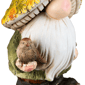 Northlight Fall Gnome in Maple Leaf Mushroom Hat Garden Statue - image 3