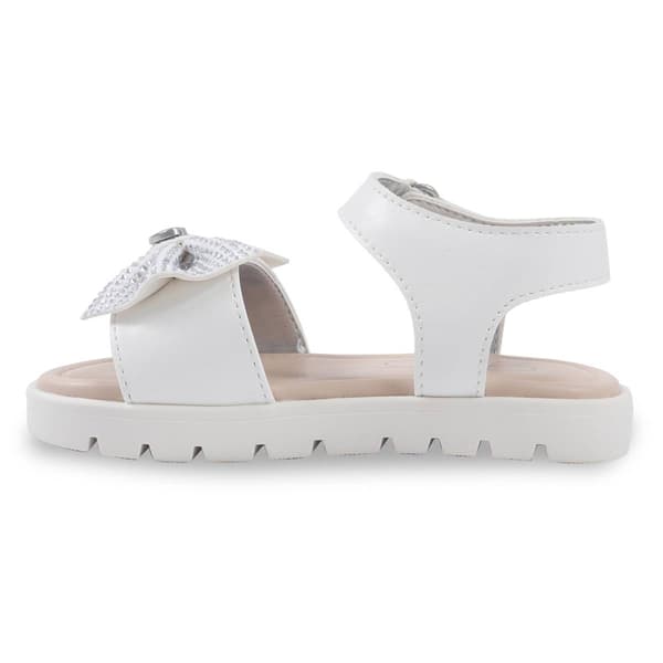 Little Girls Jessica Simpson Tia Heather Hook & Loop Bow Sandals