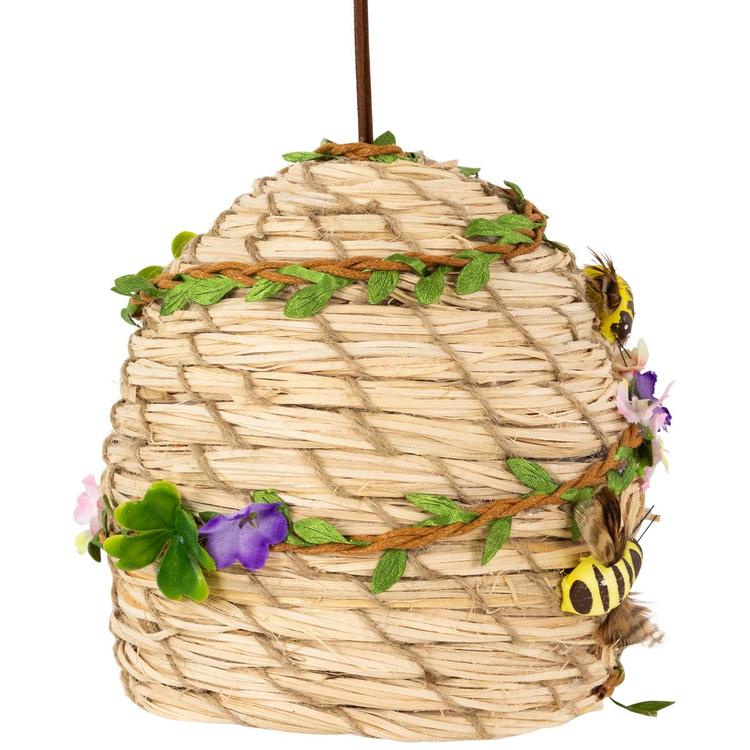 Northlight Seasonal Beehive with Bees Hanging Spring Décor