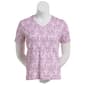 Womens Hasting & Smith Short Sleeve V-Neck Chevron Tee - image 1