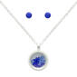 September Mini Birthstone Shaker Necklace & Earring Set - image 1