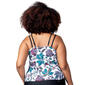Plus Size Free Country Sunlit Floral Shirred Tankini Swim Top - image 2