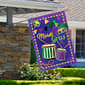 Northlight Seasonal Mardi Gras Drums & Masks House Flag - image 2