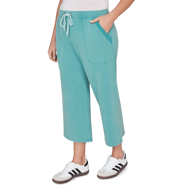 Plus Size Ruby Rd. Renaissance Romance Drawstring Capris