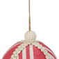 Northlight 4.75in. Red & White Striped Ball Christmas Ornament - image 4