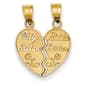 Gold Classics(tm) 14kt. Big Sister/Little Sister Pendant - image 1