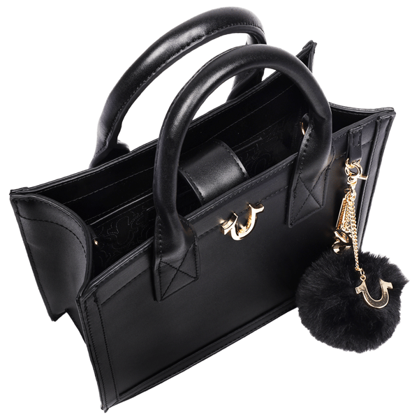 True Religion Pom Dangle Modern Tote