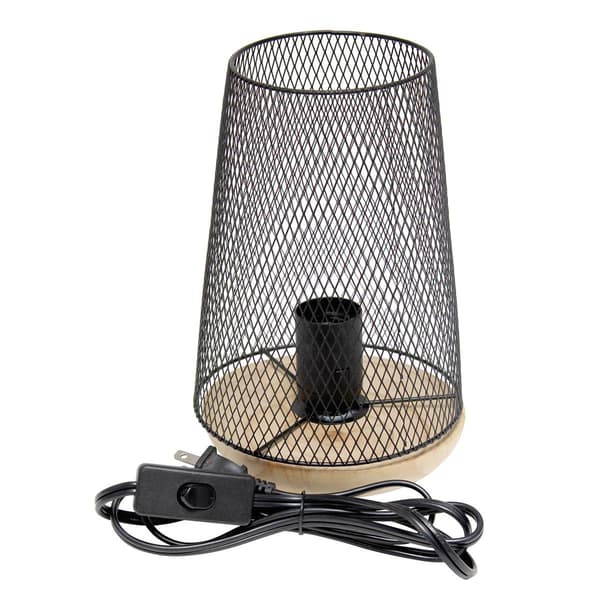 Simple Designs Wired Uplight Table Lamp w/Mesh Shade
