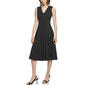Womens Calvin Klein Sleeveless V Neck Scuba Crepe Midi Dress - image 1