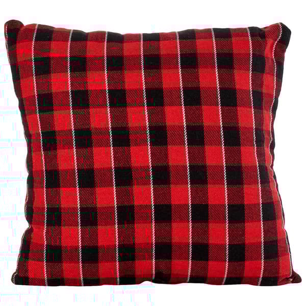 Merry Christmas Plaid Decorative Pillow - 18x18