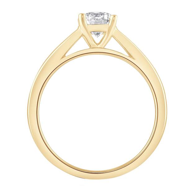 Nova Star&#174; Yellow Gold 3/4ctw. Lab Grown Diamond Engagement Ring