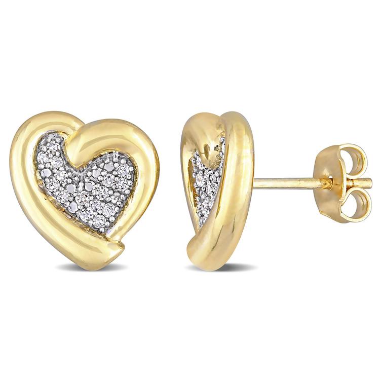 Diamond Classics(tm) Diamond Heart Earrings