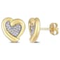 Diamond Classics&#40;tm&#41; Diamond Heart Earrings - image 1