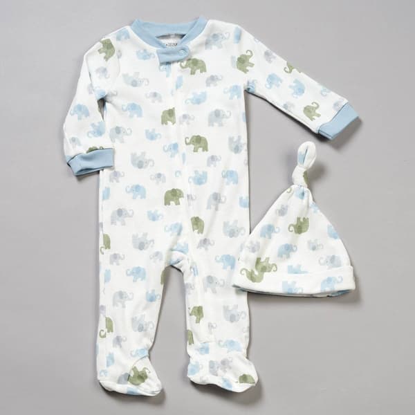 Baby Unisex (NB-9M) Kyle & Deena(R) Elephant Footie w/ Hat - image 